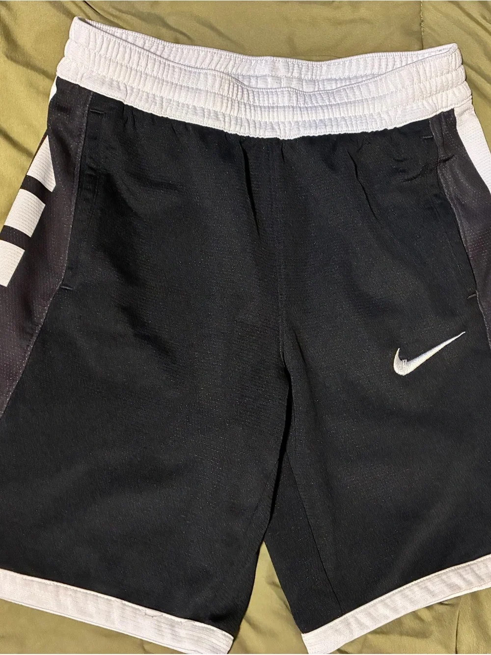 Nike Black and White Boys' Athletic Shorts
